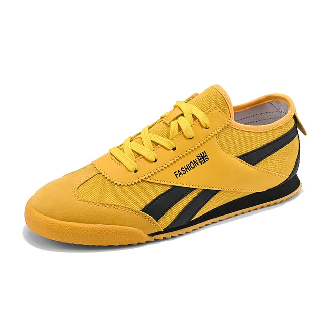 Zapatillas de Lona Amarillas Premium para Hombre - Livianas y Transpirables