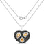 3.19 Carat Genuine Citrine & Black Spinel Pendant in Sterling Silver