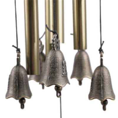 Antique Graceful Wind Chimes - Deep Resonant 4 Tube Design