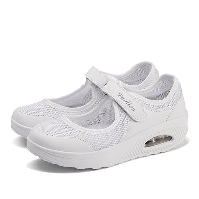 Outdoor large-size mesh shoes rocking shoes women's shoes air cushion mesh shoes sneakers foot covers - Korvel