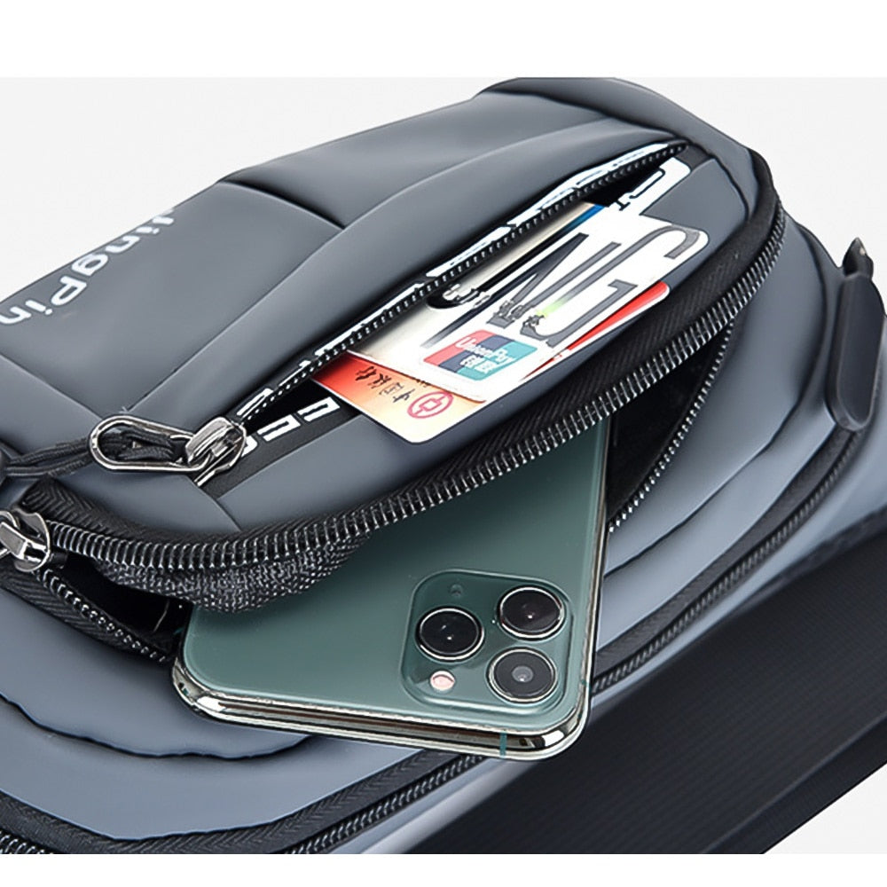 Outdoor Waist Bag Waterproof Waist Bum Bag Running Jogging Belt Pouch Zip Fanny Pack  Mobile Phone Bag Oxford Cloth Chest Bag - Korvel