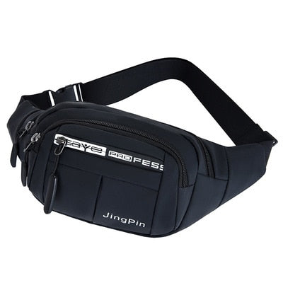 Outdoor Waist Bag Waterproof Waist Bum Bag Running Jogging Belt Pouch Zip Fanny Pack  Mobile Phone Bag Oxford Cloth Chest Bag - Korvel