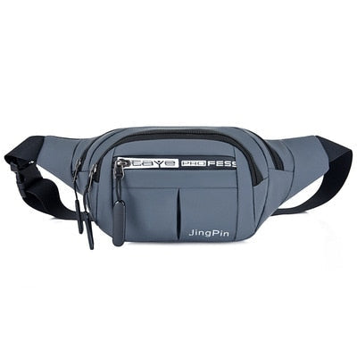 Outdoor Waist Bag Waterproof Waist Bum Bag Running Jogging Belt Pouch Zip Fanny Pack  Mobile Phone Bag Oxford Cloth Chest Bag - Korvel