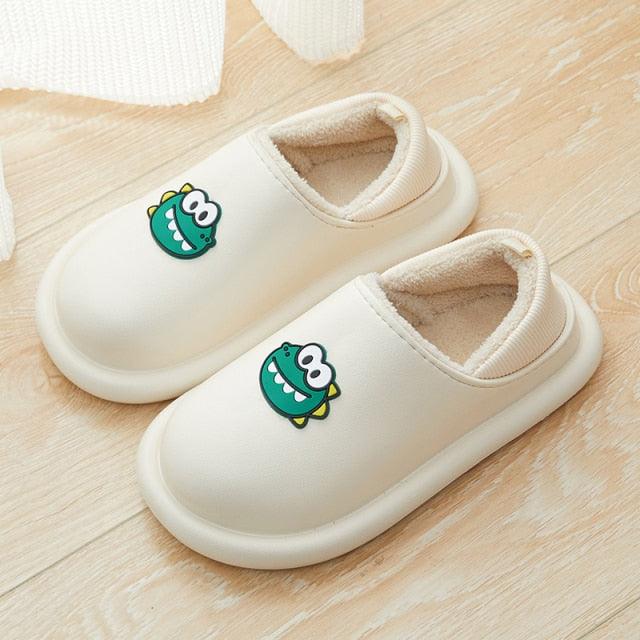 Chaussons en peluche imperméables pour femmes, intérieurs/extérieurs