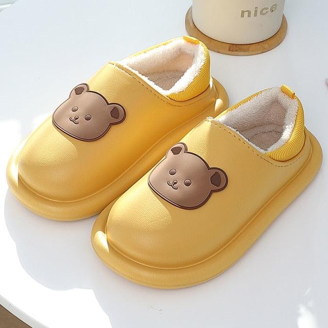 Chaussons en peluche imperméables pour femmes, intérieurs/extérieurs