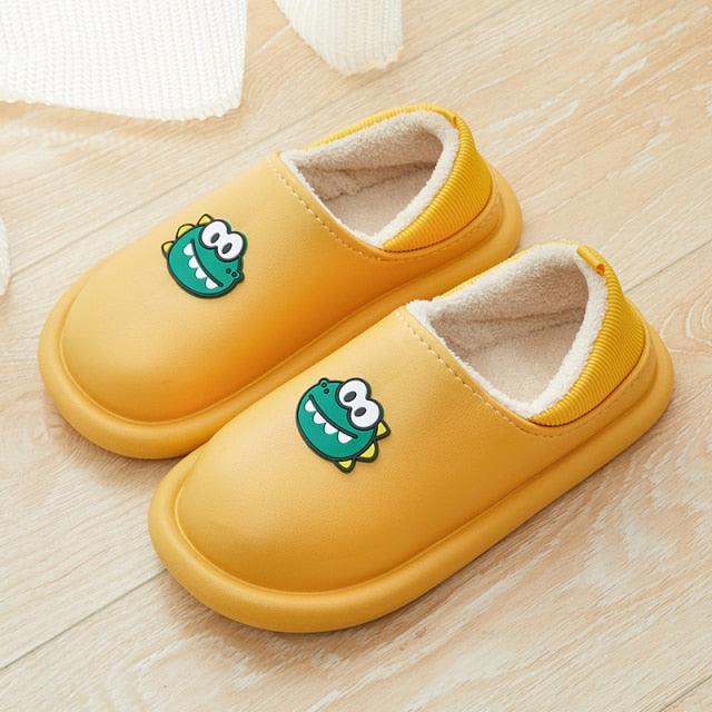 Chaussons en peluche imperméables pour femmes, intérieurs/extérieurs