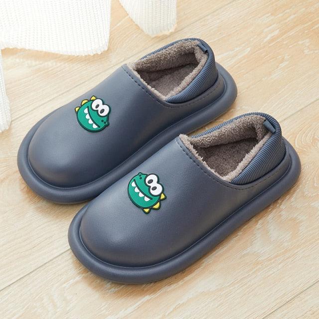 Chaussons en peluche imperméables pour femmes, intérieurs/extérieurs