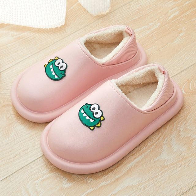 Chaussons en peluche imperméables pour femmes, intérieurs/extérieurs