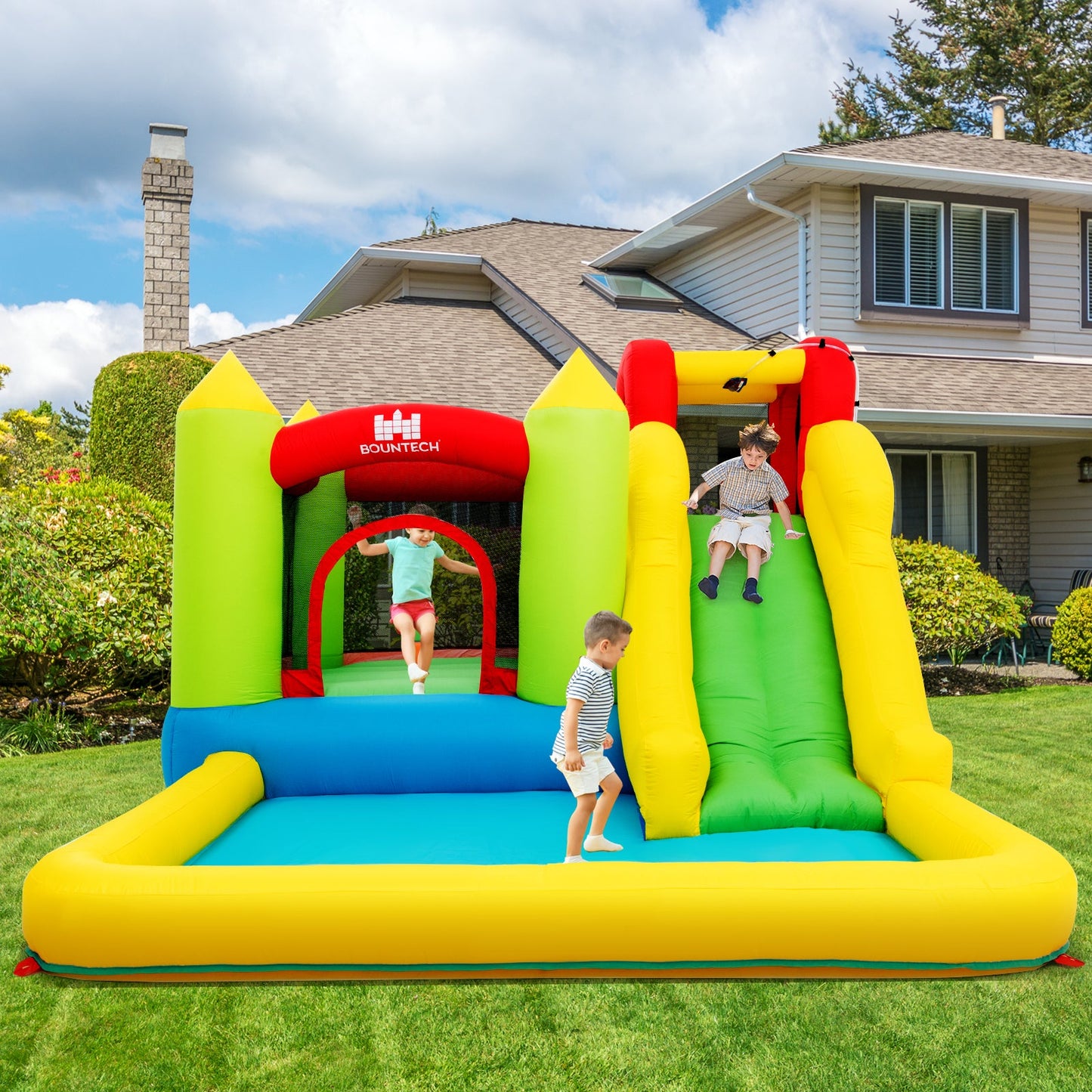 Casa Inflable Exterior con Ventilador de 480W