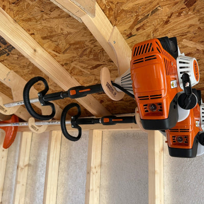 Ceiling-Mounted Weed Trimmer Organizer Rack - Korvel