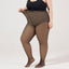 Oversized Black Silk Leg Artifact Black Transparent One Piece Elastic Pantyhose - Korvel