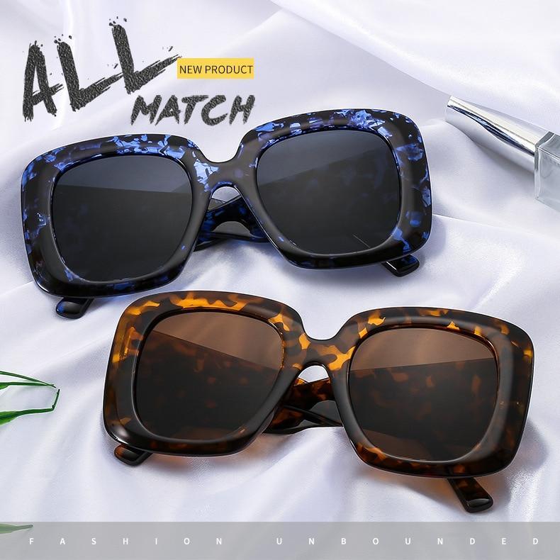 Oversized Leopard Designer Sunglasses for Men & Women