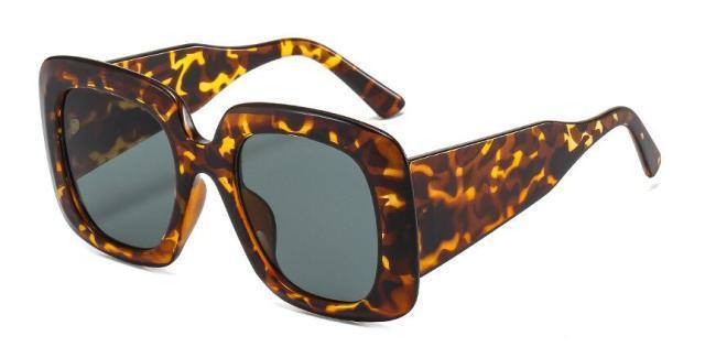 Oversized Leopard Designer Sunglasses for Men & Women