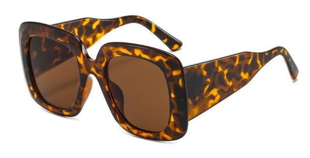 Oversized Leopard Designer Sunglasses for Men & Women