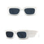 Lunettes de soleil carrées surdimensionnées en motif serpent