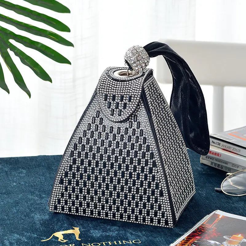 Triangle Diamond Handbag for Elegant Evenings