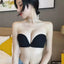 Sostén sin tirantes con push-up sin costuras - Bralette elegante con cierre frontal