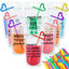 Patelai 24 Sets Drink Pouches with Straws - Stylish Beverage Bags