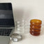 Wave Shape Glass Cup - Elegant Drinkware
