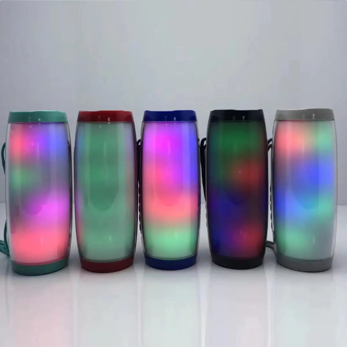 Haut-parleurs Bluetooth LED arc-en-ciel vibrants
