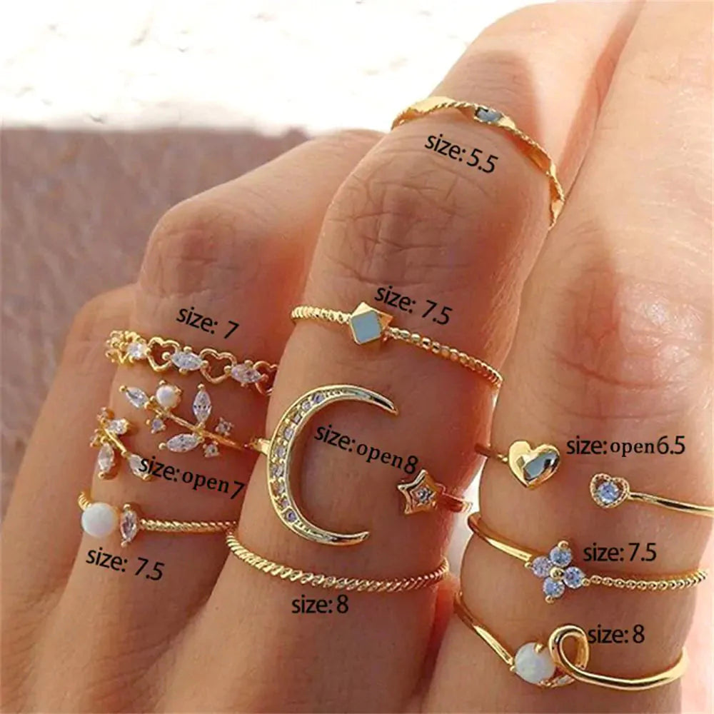 Bohemian Chain Rings - Unique Elegance