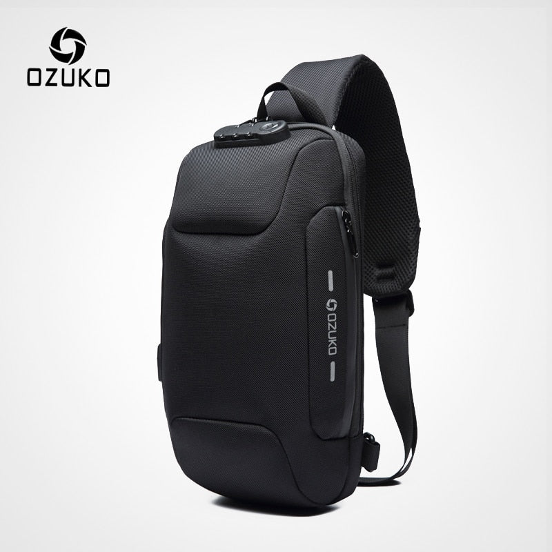 OZUKO Multifunction Crossbody Bag for Men Anti-theft Shoulder Messenger Bags Male Waterproof Short Trip Chest Bag Pack - Korvel
