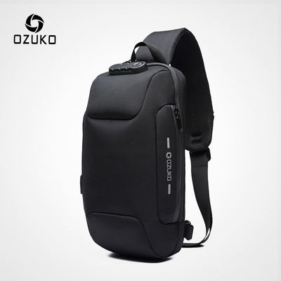 OZUKO Multifunction Crossbody Bag for Men Anti-theft Shoulder Messenger Bags Male Waterproof Short Trip Chest Bag Pack - Korvel