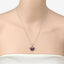 1.65 Carat Genuine Amethyst Butterfly Pendant in Sterling Silver