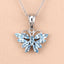 Colgante de Topacio Azul Suizo Genuino de 1.76 Quilates en Plata Esterlina