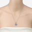 Colgante de Topacio Azul Suizo Genuino de 1.76 Quilates en Plata Esterlina