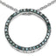 0.46 Carat Genuine Blue Diamond Pendant in Sterling Silver