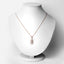 0.52 Carat Genuine Morganite and White Topaz Pendant