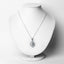 1.89 Carat Genuine Aquamarine & White Topaz Pendant in Sterling Silver