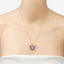 1.75 Carat Genuine Tanzanite & White Zircon Pendant in Sterling Silver