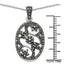 Colgante de Diamante Negro Genuino de 0.28 Quilates en Plata de Ley