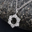 Pendentif semi-monture en or blanc 14K avec diamant blanc de 0,14 carat