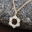 Colgante Semi Montado de Diamante de 0.14 Quilates en Oro Amarillo de 14K