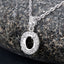 Pendentif semi-monture en or blanc 14K avec diamant blanc de 0,18 carat