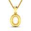 0.18 Carat White Diamond 14K Yellow Gold Semi Mount Pendant