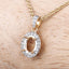 0.18 Carat White Diamond 14K Yellow Gold Semi Mount Pendant