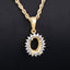 Colgante de Diamante Blanco Genuino de 0.13 Quilates en Oro Amarillo de 14K