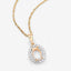 Colgante de Diamante Blanco Genuino de 0.13 Quilates en Oro Amarillo de 14K