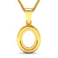 0.22 Carat Diamond 14K Yellow Gold Semi Mount Pendant