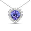 Pendentif en Tanzanite et Diamants Blancs de 3,25 Carats