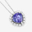 Pendentif en Tanzanite et Diamants Blancs de 3,25 Carats