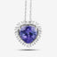 Pendentif en Tanzanite et Diamants Blancs de 3,25 Carats