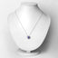 Pendentif en Tanzanite et Diamants Blancs de 3,25 Carats