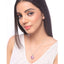 Pendentif en rubis véritable et saphirs blancs de 2,65 carats en argent sterling