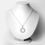 Pendentif en aigue-marine et topaze blanche de 1,10 carat en argent sterling