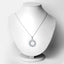 1.30 Carat Swiss Blue Topaz & White Topaz Pendant in Sterling Silver
